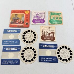 View-Master THREE LITTLE PIGS, BLACK SAMBO, UGLY DUCKLING With Story Booklets